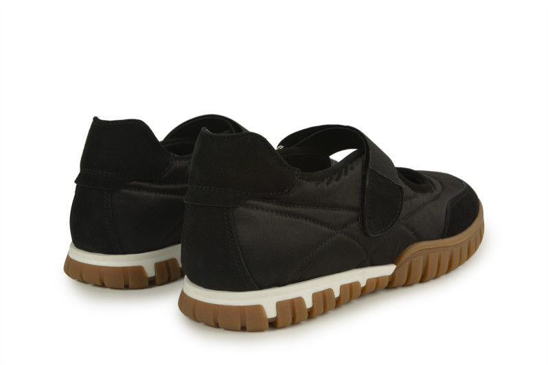 Кросівки жіночі чорні з натуральної замші, текстилю (008936)