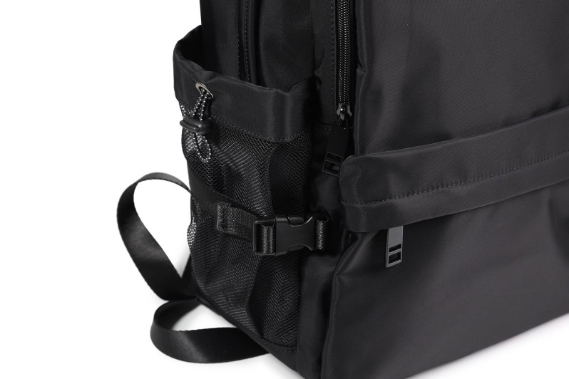 Рюкзак жіночий чорний з текстилю (008923)