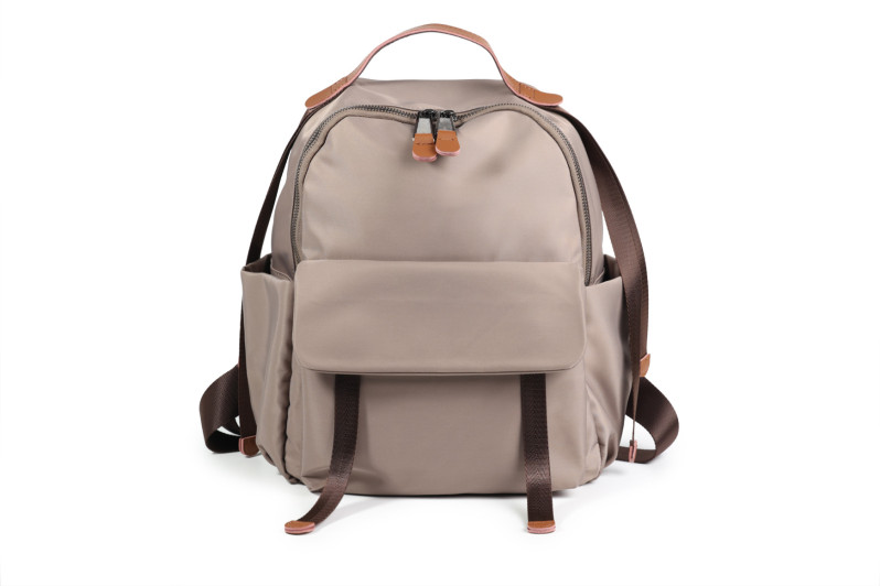 Рюкзак жіночий бежевий з текстилю (008925)