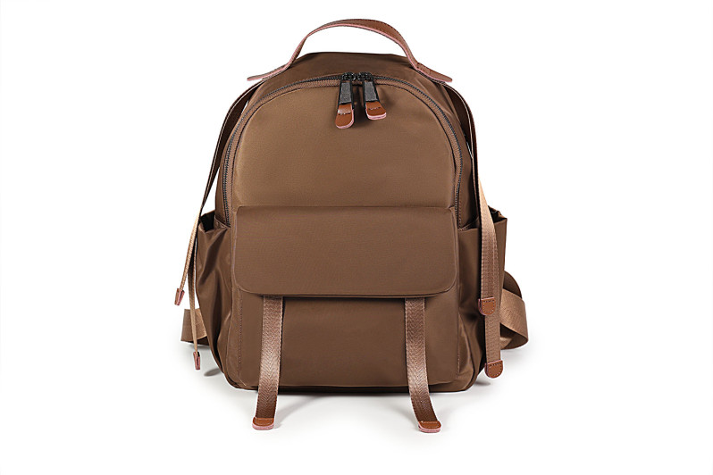 Рюкзак жіночий коричневий з текстилю (008924)