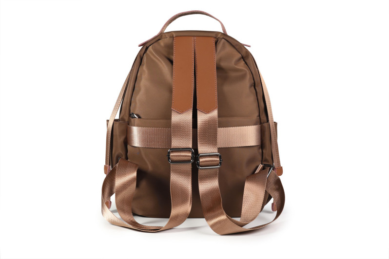 Рюкзак жіночий коричневий з текстилю (008924)
