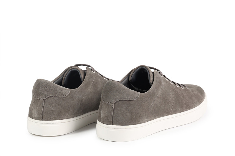 Сліпони чоловічі сірі з натуральної замши (008780)