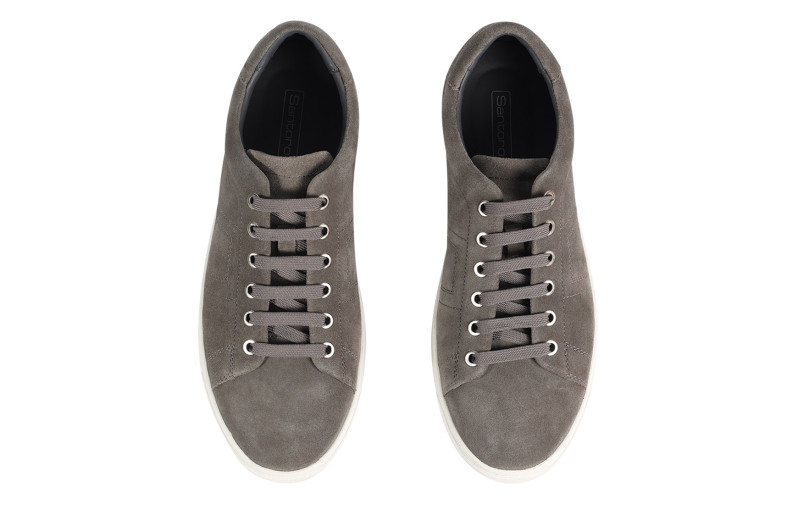 Сліпони чоловічі сірі з натуральної замши (008780)