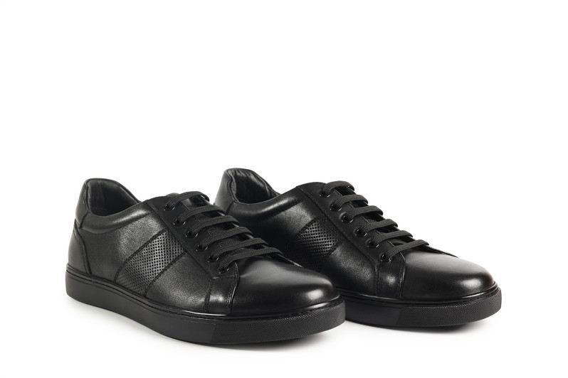 Сліпони чоловічі чорні з натуральної шкіри (008761)