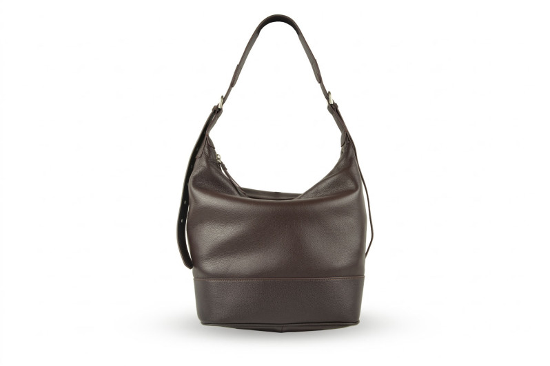 Сумка жіноча коричнева з натуральної шкіри (009037)