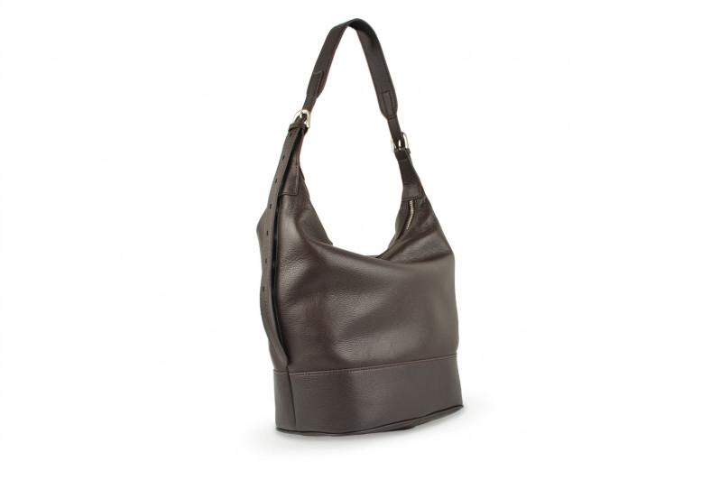 Сумка жіноча коричнева з натуральної шкіри (009037)