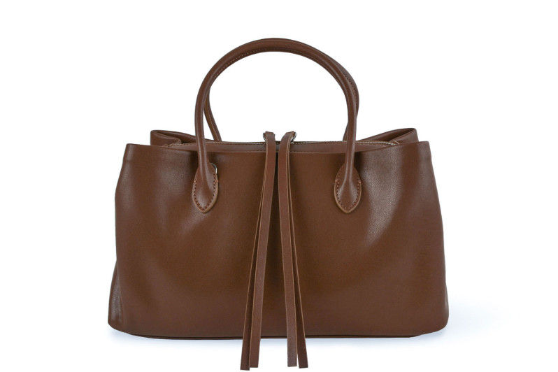 Сумка жіноча коричнева з натуральної шкіри (009030)