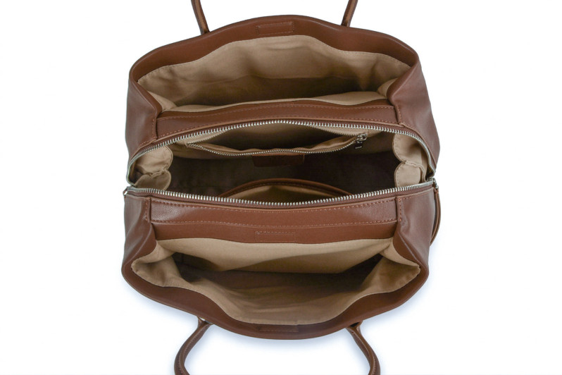 Сумка жіноча коричнева з натуральної шкіри (009030)