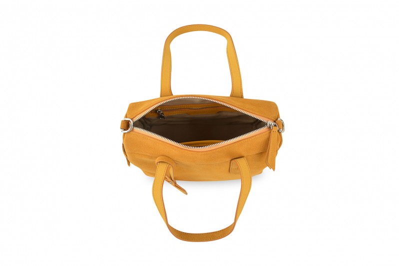 Сумка жіноча руда з натуральної замши (008484)