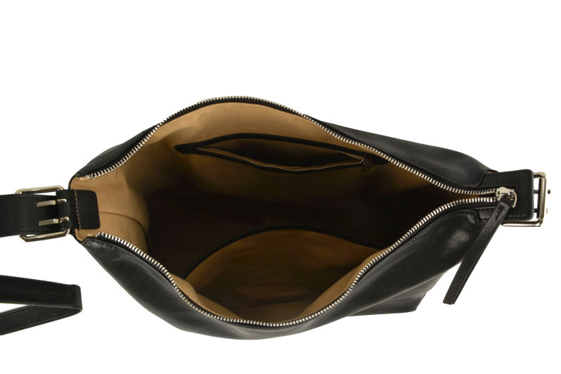 Сумка жіноча чорна з натуральної шкіри (009068)