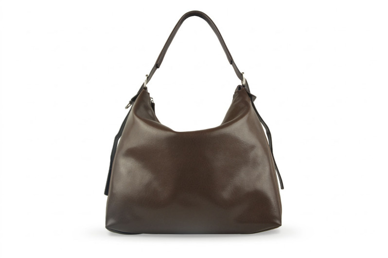 Сумка жіноча коричнева з натуральної шкіри (009035)