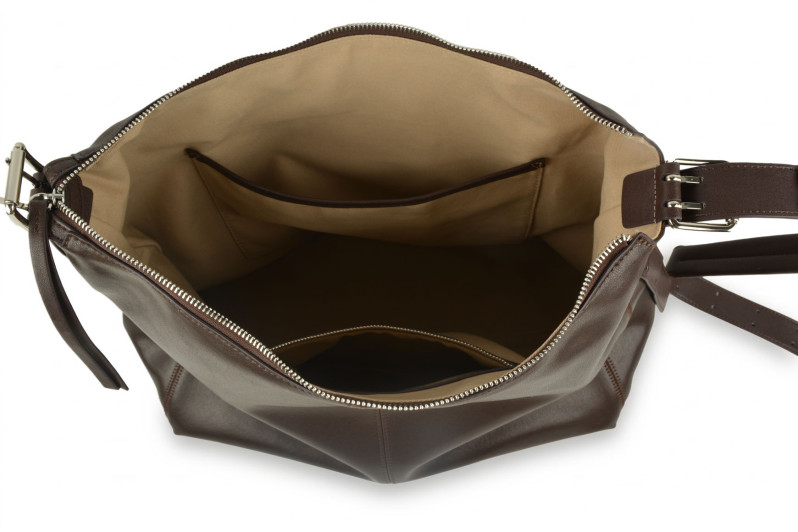 Сумка жіноча коричнева з натуральної шкіри (009035)