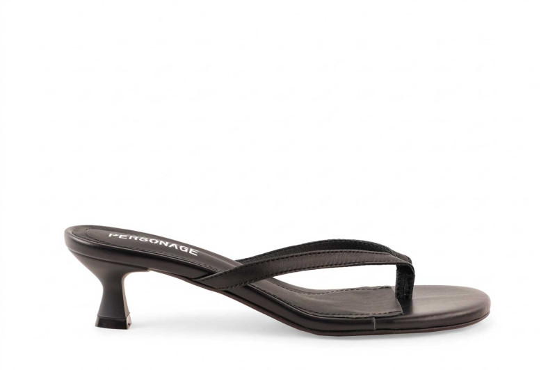 Мюлі чорні з натуральної шкіри (009077)