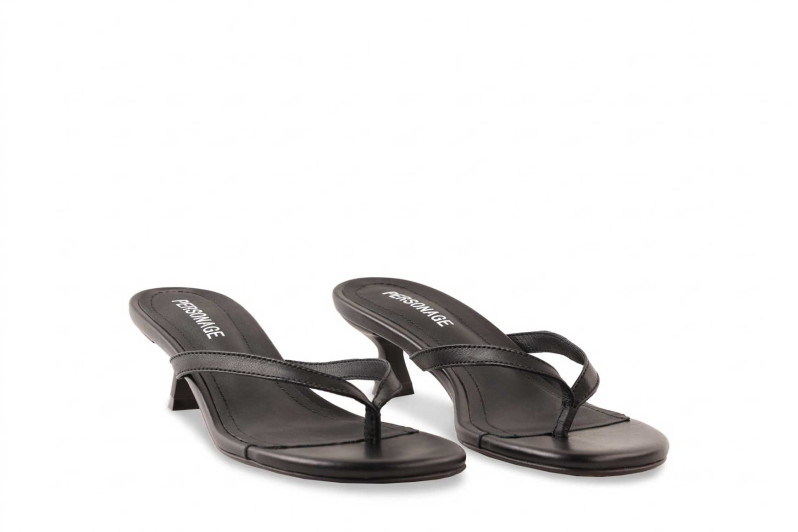 Мюлі чорні з натуральної шкіри (009077)