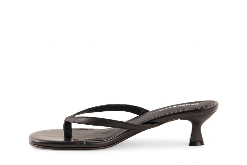 Мюлі чорні з натуральної шкіри (009077)