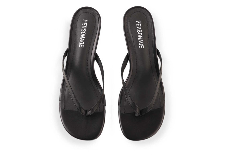 Мюлі чорні з натуральної шкіри (009077)