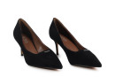 Туфлі жіночі чорні з натуральної замши (008766)