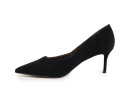 Туфлі жіночі чорні з натуральної замши (008766)