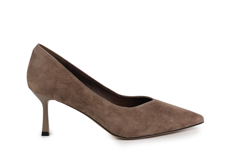 Туфлі жіночі бежеві з натуральної замши (008765)