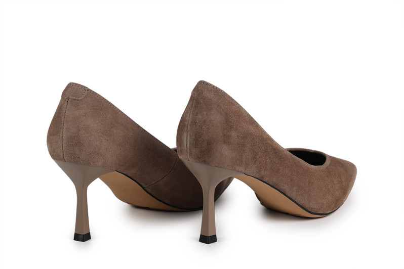 Туфлі жіночі бежеві з натуральної замши (008765)