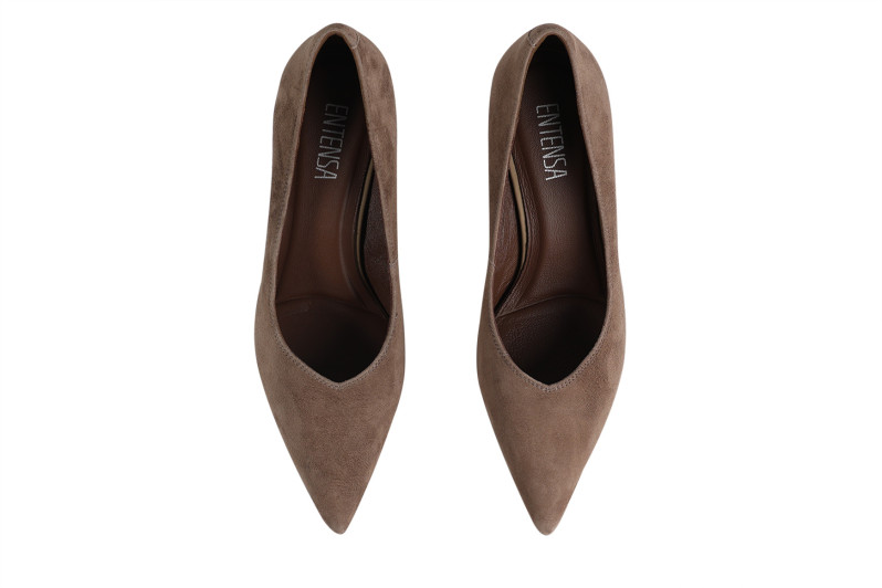 Туфлі жіночі бежеві з натуральної замши (008765)