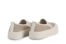 Кеди жіночі бежеві з текстилю (008782)