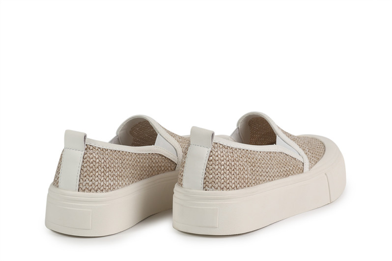 Кеди жіночі бежеві з текстилю (008782)