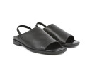 Босоніжки жіночі чорні з натуральної шкіри (008951)