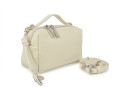 Сумка жіноча молочна з натуральної шкіри (009040)