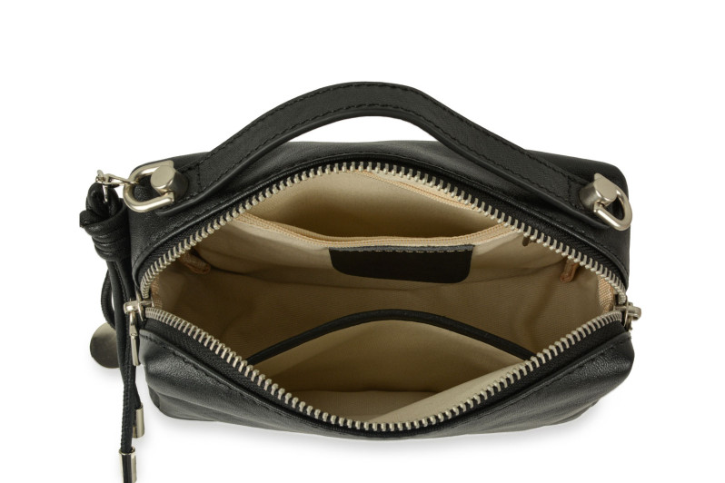 Сумка жіноча чорна з натуральної шкіри (009039)