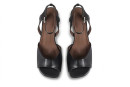 Босоніжки жіночі чорні з натуральної шкіри (008974)