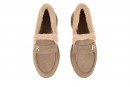 Лофери жіночі бежеві з натуральної замші (008560)