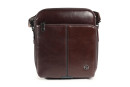 Сумка чоловіча коричнева з натуральної шкіри (008806)