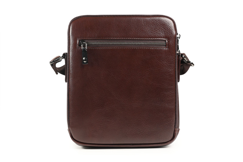 Сумка чоловіча коричнева з натуральної шкіри (008806)