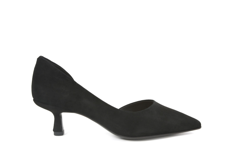Туфлі жіночі чорні з натуральної замши (008953)