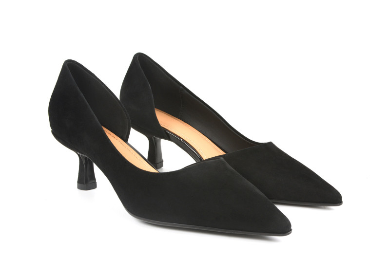 Туфлі жіночі чорні з натуральної замши (008953)