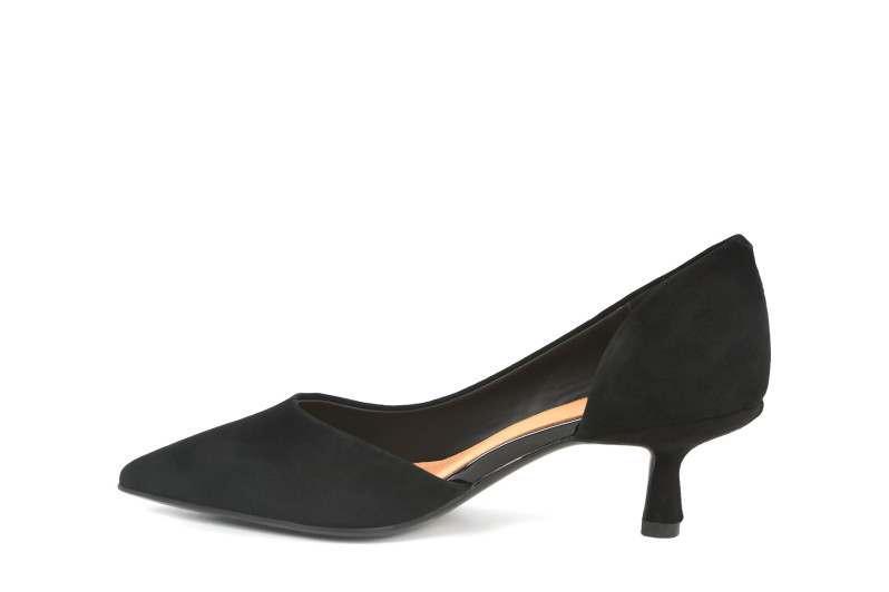 Туфлі жіночі чорні з натуральної замши (008953)