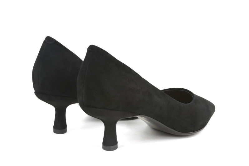 Туфлі жіночі чорні з натуральної замши (008953)