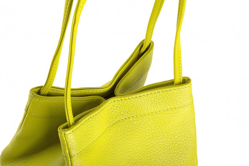 Сумка жіноча зелена з натуральної шкіри (006698)