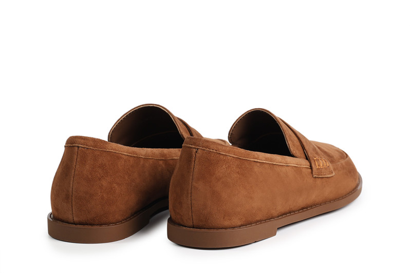 Лофери жіночі руді з натуральної замші (008874)