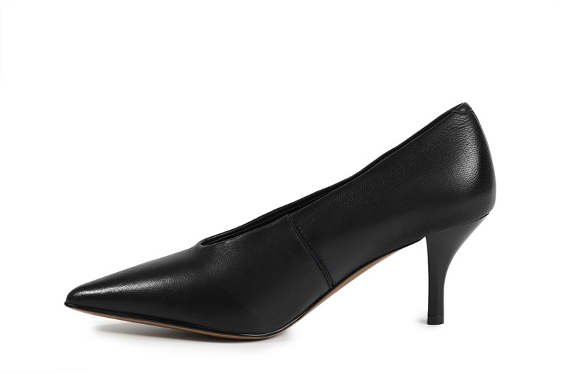 Туфлі жіночі чорні з натуральної шкіри (008826)