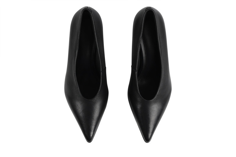 Туфлі жіночі чорні з натуральної шкіри (008826)