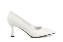 Туфлі жіночі білі з натуральної шкіри (008838)