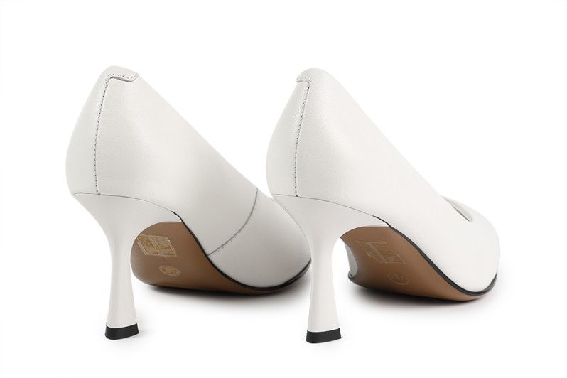 Туфлі жіночі білі з натуральної шкіри (008838)