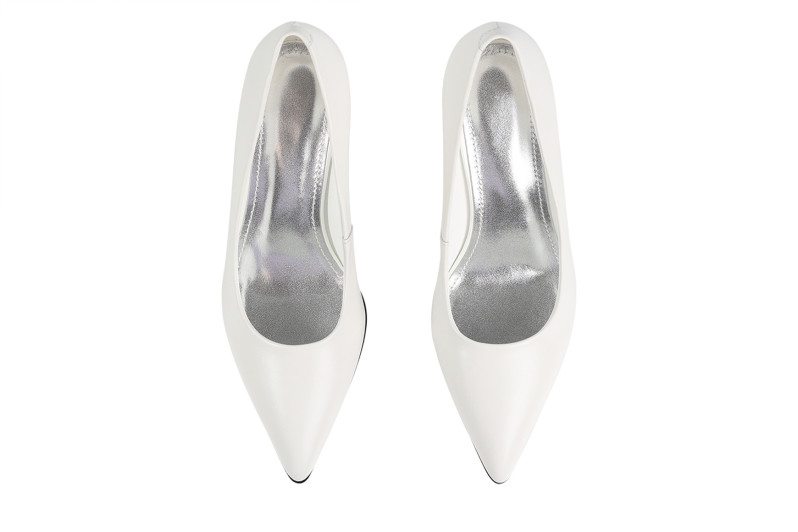 Туфлі жіночі білі з натуральної шкіри (008838)