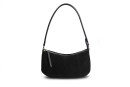 Сумка жіноча чорна з натуральної замши (008808)