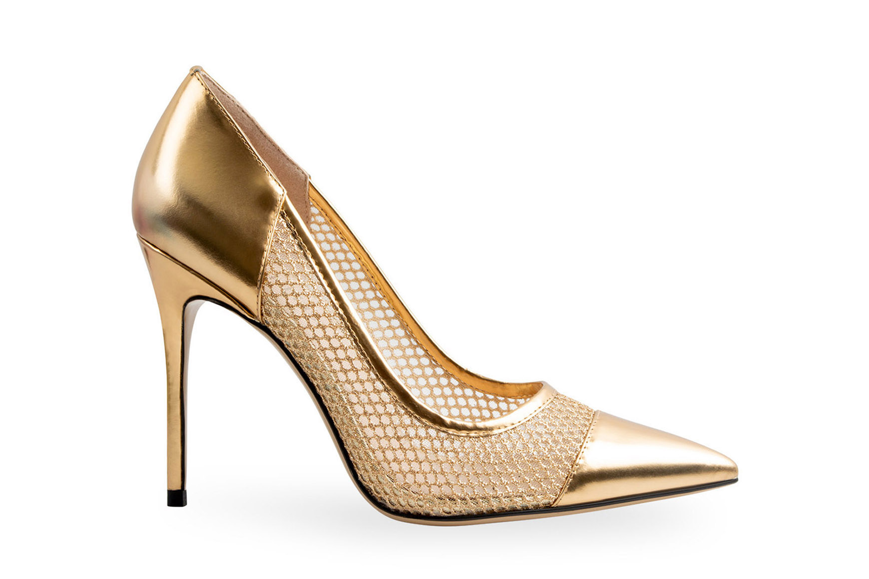 золотые туфли женские